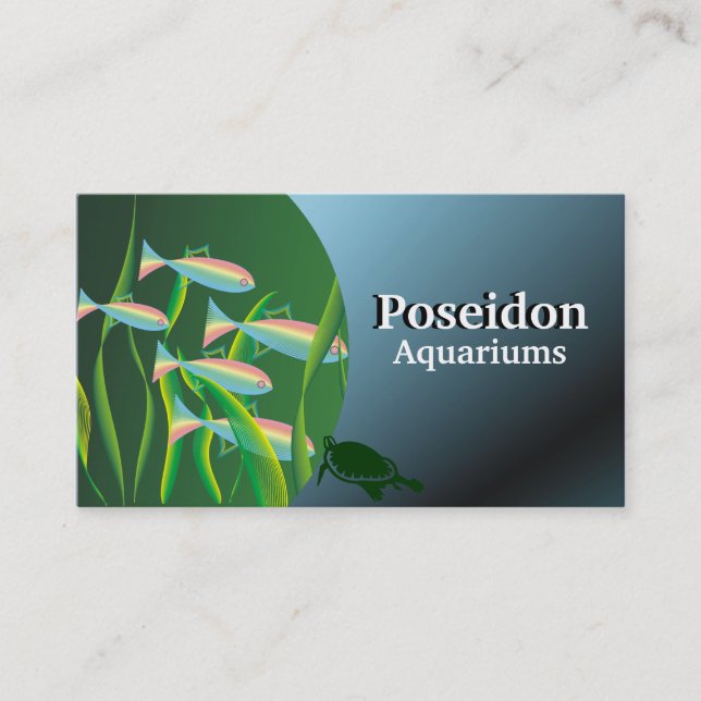 Aquarium Business Cards Visitenkarte (Vorderseite)