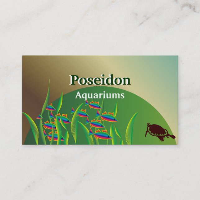 Aquarium Cartes de visite (Devant)