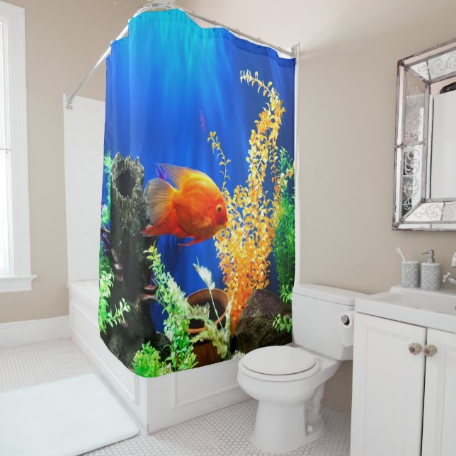 Aquarium Duschvorhang (Beispiel)