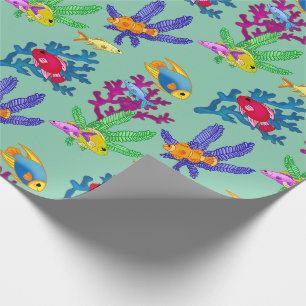 Aquarium Fish Tropical Beach Hübsch Extravagant Geschenkpapier