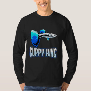 Aquarium Fishing Guppy King Aquarist T-Shirt