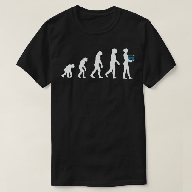Aquarium Fishkeeper Evolution 1 T-Shirt (Design vorne)
