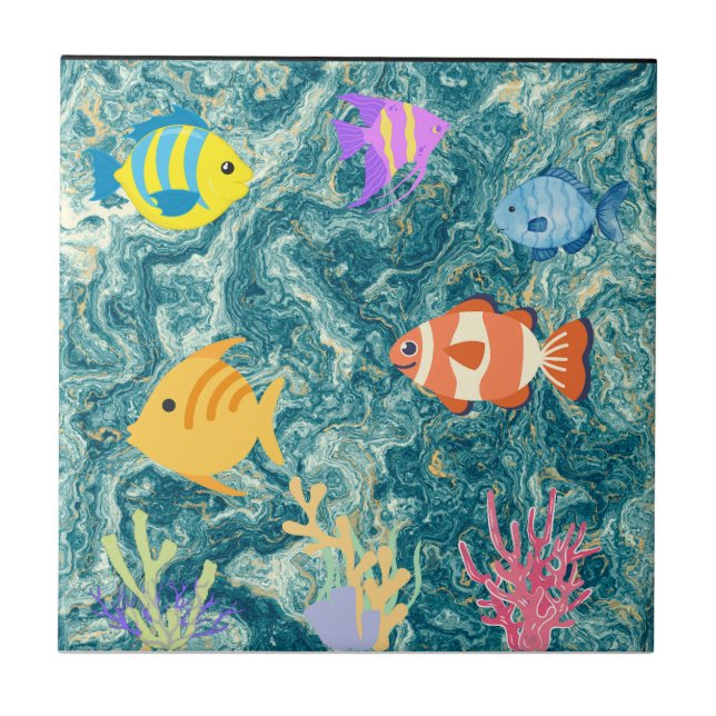 Aquarium Fliese (Vorderseite)