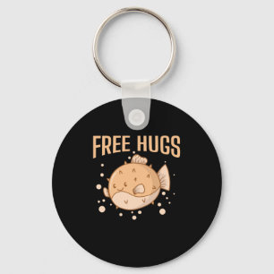 Aquarium Free Hugs Kugelfisch Schlüsselanhänger