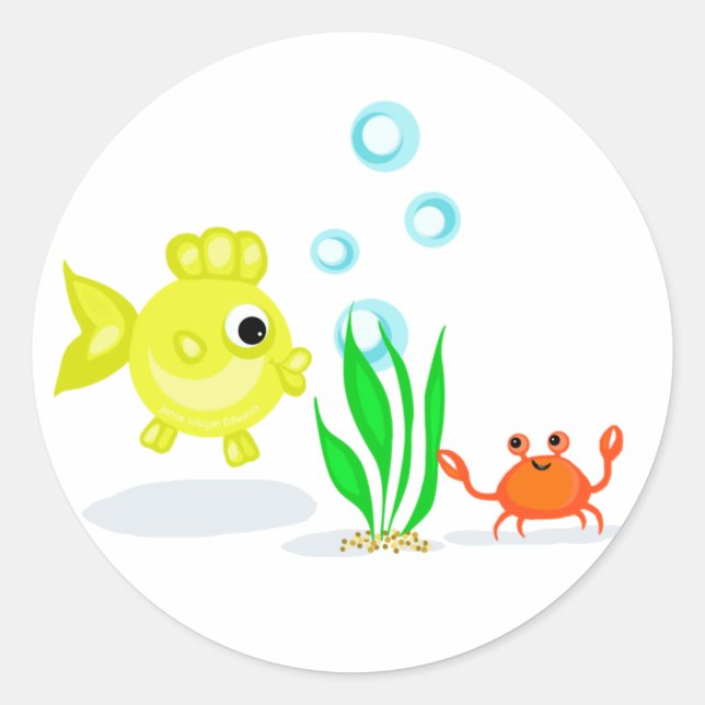 Aquarium Friends Stickers (Vorderseite)