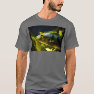 Aquarium gestreiftes Fischportrait T-Shirt
