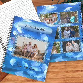 Aquarium Jellyfish Foto Collage 0925 Notizbuch