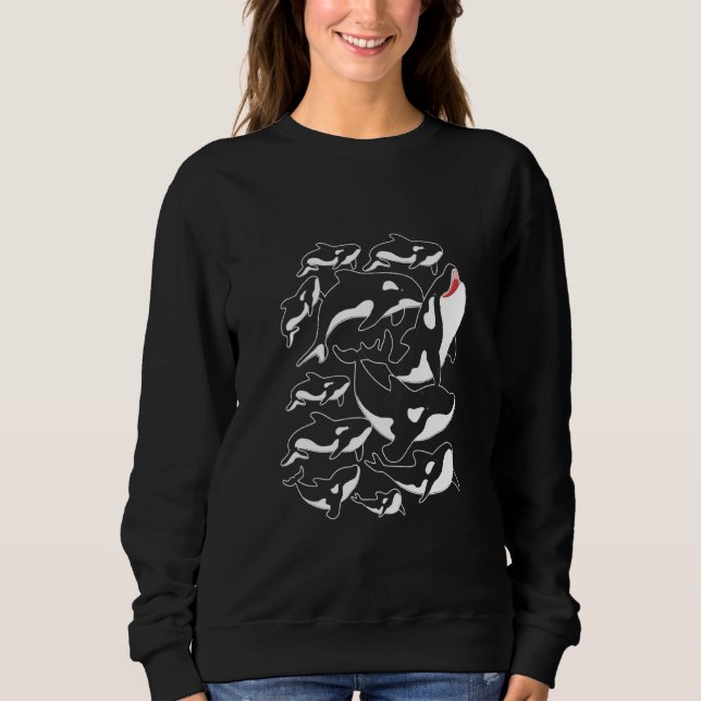 Aquarium Killer Whale Ozean Sweatshirt (Vorderseite)