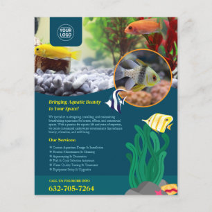 Aquarium liefert kundenspezifischen Flyer
