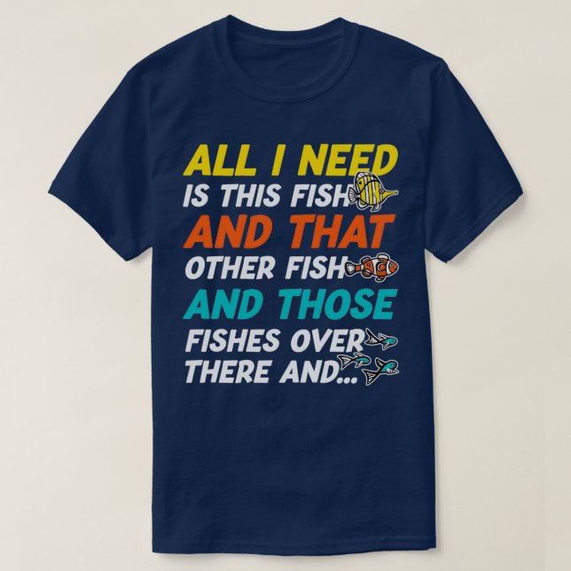 Aquarium Lover 2 T-Shirt (Design vorne)