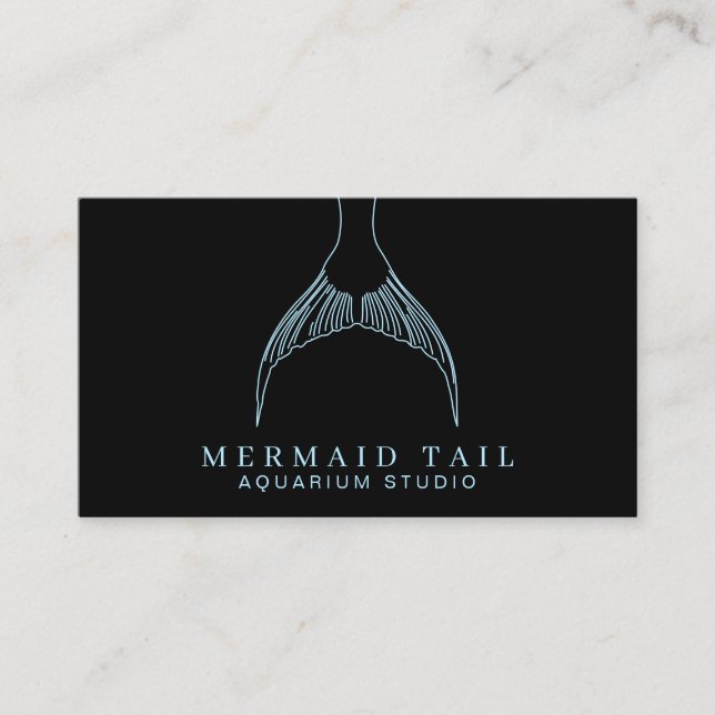 Aquarium Mermaid Schwanz Visitenkarte (Vorderseite)