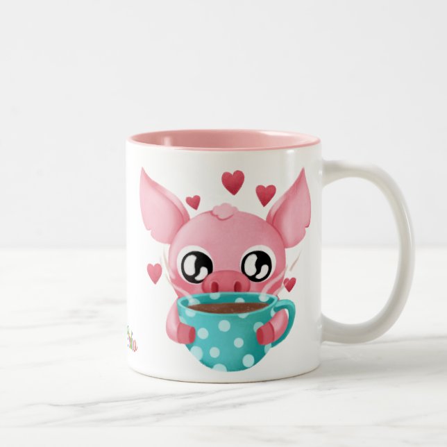 Aquarium populaire la tasse micro de porc (Droit)