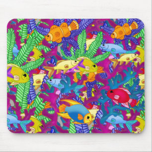 Aquarium Sea Ocean Life Tropical Mousepad