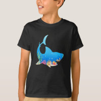 Aquarium Shark bunt cooles lustiges Geschenk