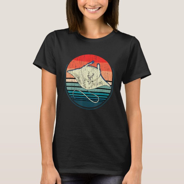 Aquarium Stingray Ocean Animal Scuba Diver Manta T-Shirt (Vorderseite)