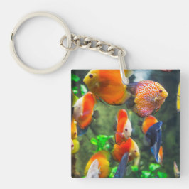 Aquarium Themed Fish Tank Schlüsselanhänger