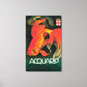Aquarium u. städtischer Park-förderndes Plakat Leinwanddruck