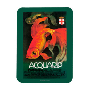 Aquarium u. städtischer Park-förderndes Plakat Magnet