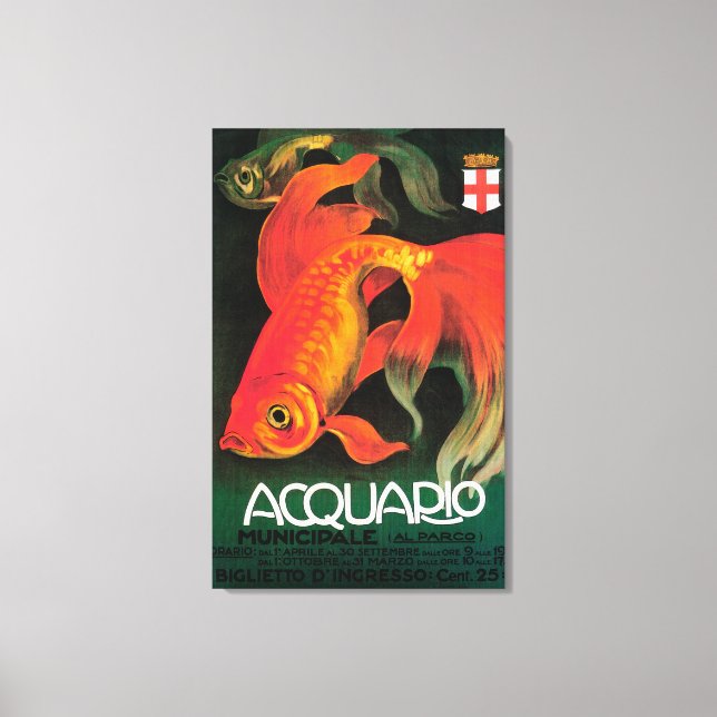Aquarium und Stadtpark Leinwanddruck (Vorderseite)
