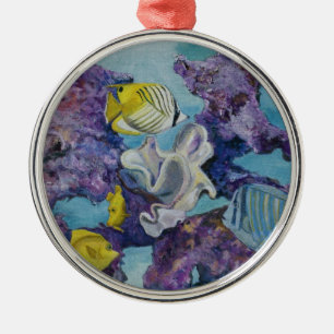 Aquarium-Verzierung Silbernes Ornament