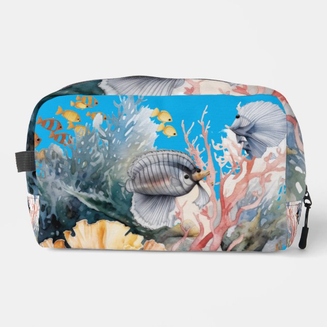 Aquarium Waschbeutel (Vorderseite)