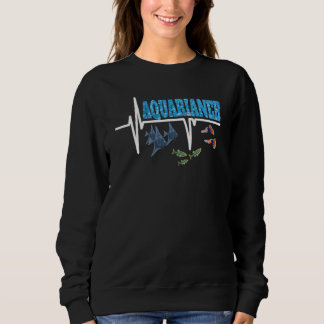 Aquarium Zubehör Zierfisch Design Aquarium Sweatshirt