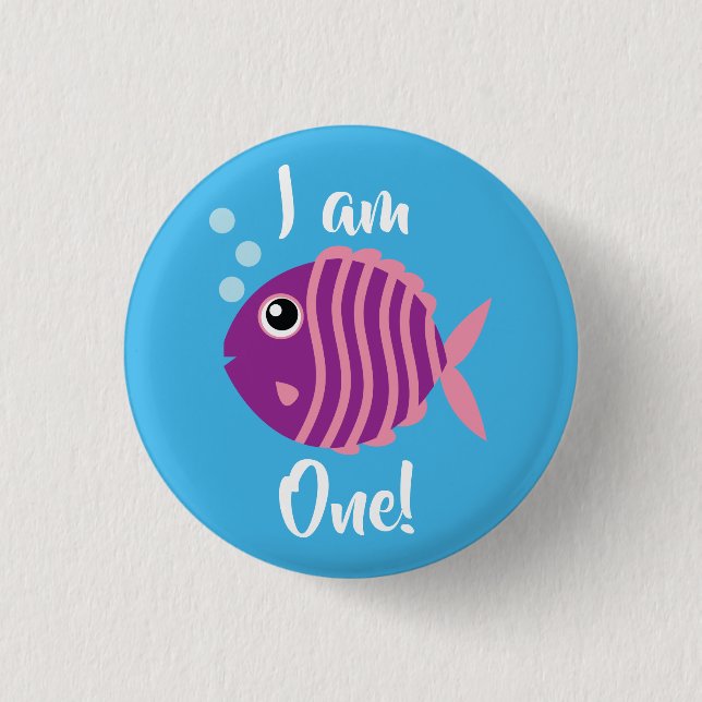 Aquarium zum Geburtstag von Kindern im Fischmeer Button (Vorderseite)