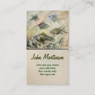 Aquariumaqua fischt nette Visitenkarte