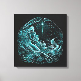 Aquarius - 20.01.-18.02. leinwanddruck