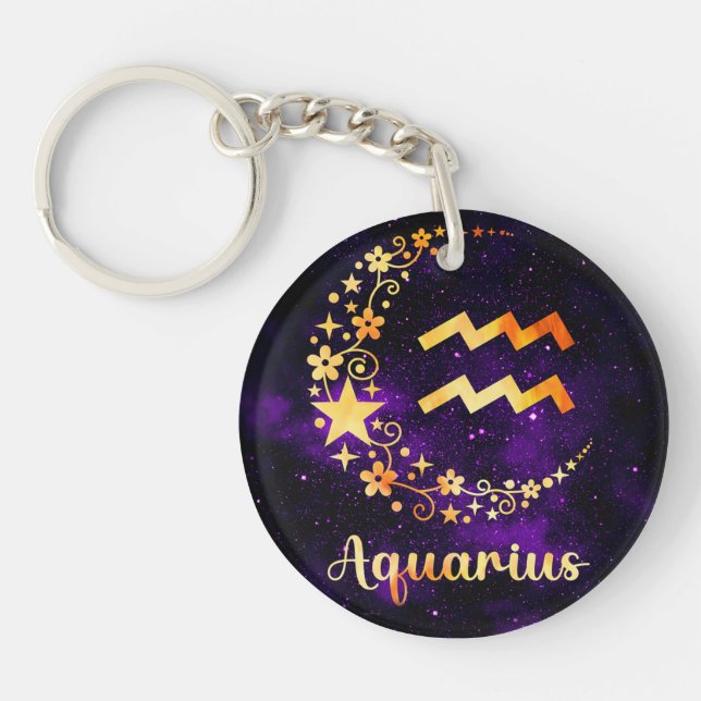 Aquarius Amulet - Der kosmische Schlüsselanhänger (Vorderseite)