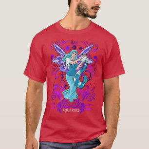 Aquarius Anime Birthday Fairy Fairies Aquarius T-Shirt