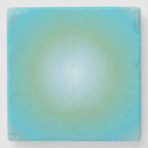 Aquarius Aura Gradient Zodiac, blau grüner Farbton Steinuntersetzer