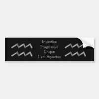 Aquarius-Autoaufkleber