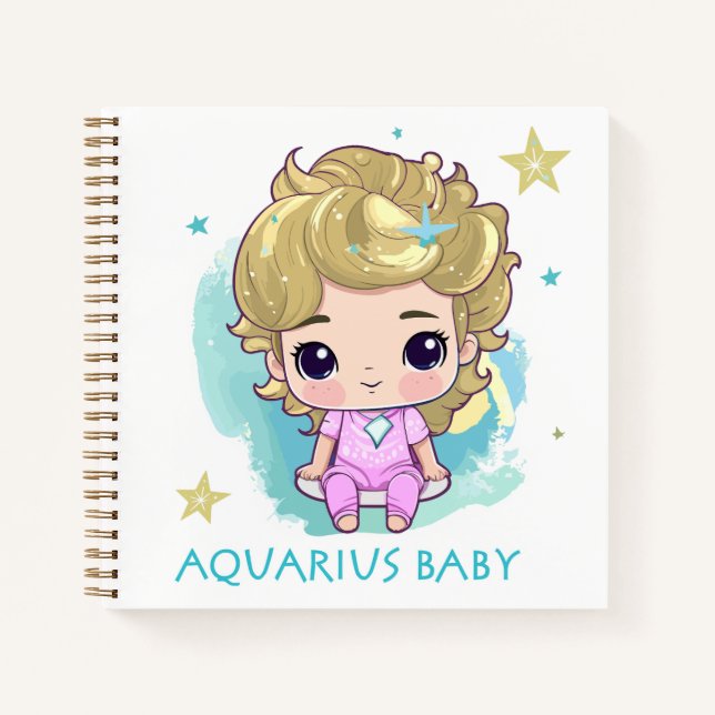 Aquarius Baby 4 Notizbuch (Vorderseite)