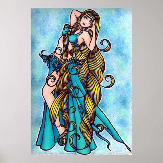 Aquarius Belly Dancer Poster (Vorne)