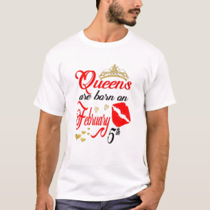 Aquarius Bi ist am 5. Februar Geboren T-Shirt