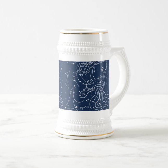 Aquarius Bierglas (VorderseiteRechts)