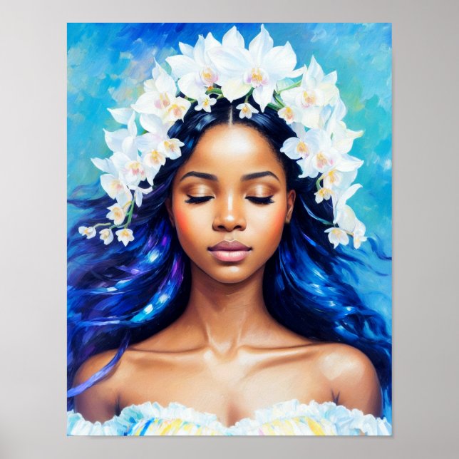 Aquarius Black Girl Poster (Vorne)