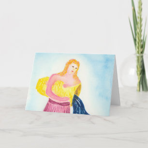 Aquarius Blue Zodiac Symbol Geburtstag Karte