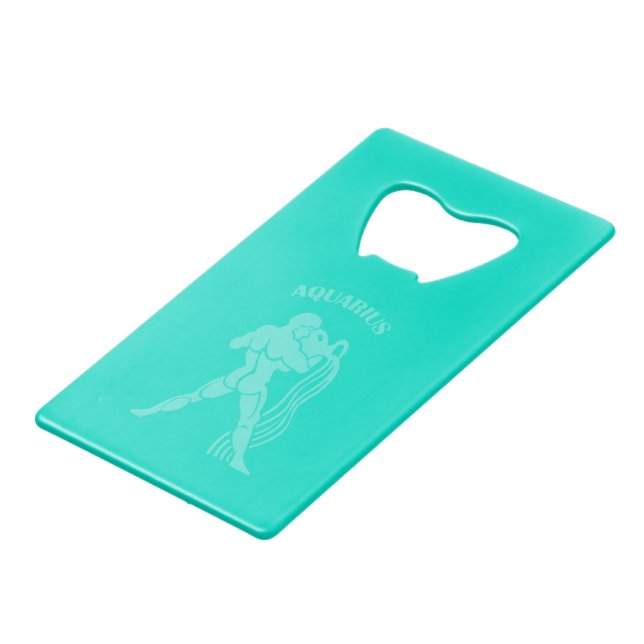 Aquarius Bottle Opener Geldbeutel Flaschenöffner (Vorderseite Schrägansicht)