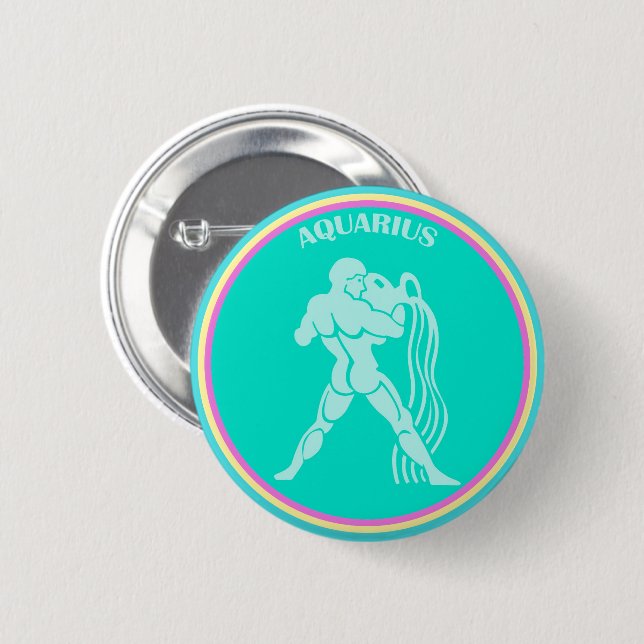 Aquarius Button (Vorne & Hinten)