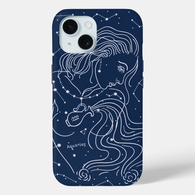 Aquarius Case-Mate iPhone Hülle (Rückseite)