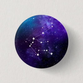 Aquarius Constellation Zodiac Button