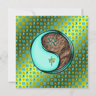 Aquarius & Earth Monkey Karte