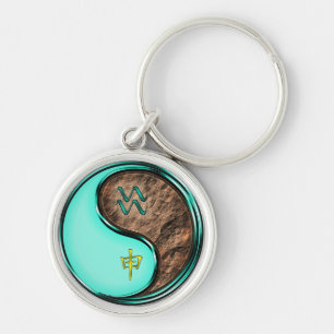 Aquarius & Earth Monkey Schlüsselanhänger