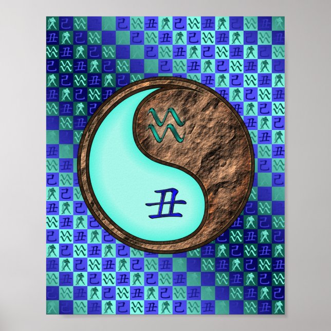 Aquarius & Earth Ox Poster (Vorne)