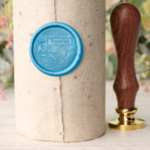 Aquarius Einfache Zodiac Zeichen Abstrakte Kunst