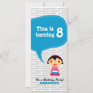 Aquarius Einladung Geburtstagsparty