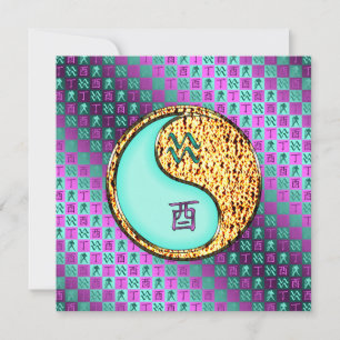 Aquarius & Feuer-Liste Karte