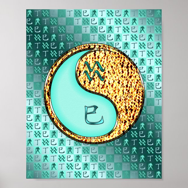 Aquarius & Feuer Schlange Poster (Vorne)